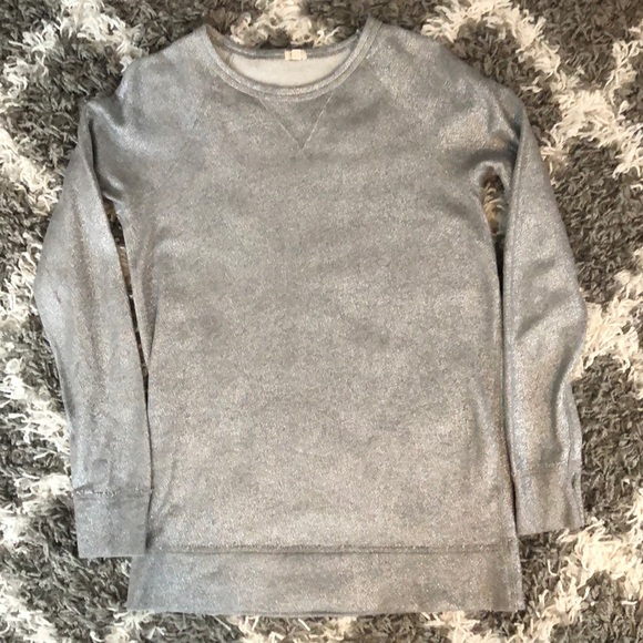 J. Crew Tops - J crew small shimmery sweatshirt